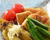 グリル 焼き夏野菜とお揚げの冷やし鉢♪作り方5写真