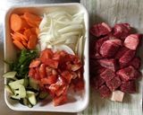 ウガンダ★牛肉のスープ作り方1写真