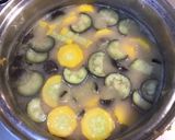 夏にオススメ☆ナスとズッキーニのお味噌汁作り方4写真