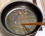 【楽めし】小松菜のアンチョビ炒め作り方1写真