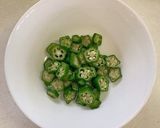 【学生】長いもとオクラの星空丼作り方2写真