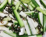 切って和えるだけ！長芋と胡瓜の塩昆布和え作り方3写真