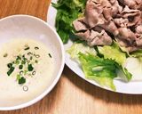 胡麻ドレと豆乳のつけだれで冷しゃぶ作り方3写真