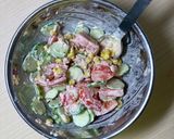 鮮やか✨夏野菜のマヨネーズサラダ作り方7写真