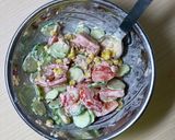 鮮やか✨夏野菜のマヨネーズサラダ作り方7写真