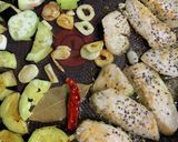 チキンのせバジルトマトスパゲッティ作り方3写真
