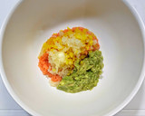 サーモンとアボカドの叩きマヨネーズ和え丼作り方3写真