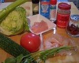 ゴーヤとエビのちょい辛★タイ風炒め作り方1写真