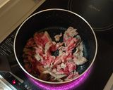牛コマを醤油と生姜とにんにくで煮たやつ作り方2写真