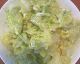 母の味♪材料2つ！簡単キャベツの卵とじ作り方20写真