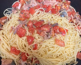 サバ缶で☆サバとトマトの和風冷製パスタ作り方11写真