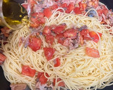サバ缶で☆サバとトマトの和風冷製パスタ作り方12写真