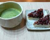 レンジで簡単 抹茶水無月 上新粉と葛粉で作り方1写真