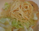しらすとレタスのペペロンチーノ作り方2写真