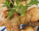 米粉レシピヒレ肉と長芋きのこ作り方5写真
