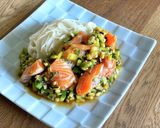夏にぴったり！ サーモンだし素麺作り方6写真