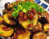 ひき肉入りなすの照り焼き作り方7写真