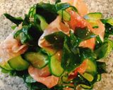 きゅうりとわかめと生ハムの酢の物作り方5写真
