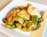ムネ肉とアボカド　　　焼肉タレ炒め作り方4写真