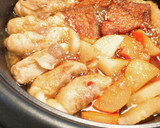 豚生姜焼き用肉のロールすき焼き煮作り方5写真