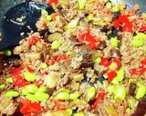ナスとパプリカとセロリで挽肉ドーン作り方11写真