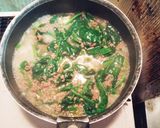 挽き肉とほうれん草のカレー風味スープ作り方3写真