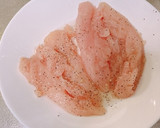 切って和えるだけ！水菜とささみのサラダ作り方1写真