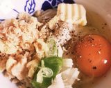 カルボナーラ饂飩★香川の名店インスパイア作り方3写真
