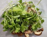 カイワレとしいたけのポン酢あえ作り方2写真
