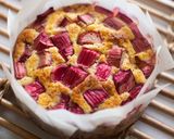 簡単美味！ルバーブの混ぜて焼くだけケーキ作り方7写真