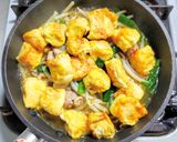 豚こま肉と卵麩（ふ）の醤油炒め作り方6写真