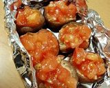 しいたけのガーリックトマト焼き作り方3写真