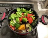 ゴロゴロした夏っぽい野菜カレー作り方16写真