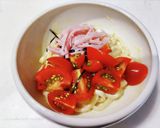 子ども向けトマトのサラダうどん作り方7写真