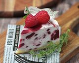 ラズベリーリボンのレアチーズケーキ作り方35写真