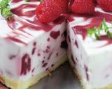 ラズベリーリボンのレアチーズケーキ作り方34写真