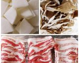 食べるラー油をのせて♪がっつり豚バラ大根作り方1写真