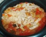 セブン飯　温玉ミネストローネごはん作り方2写真