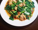 簡単☆鶏肉と小松菜の塩レモン炒め作り方4写真