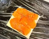 スライスチーズとスモークサーモンの前菜作り方4写真