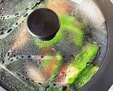 ししピーと椎茸の塩七味炒め作り方3写真