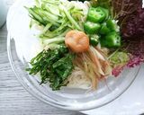夏野菜と梅のさっぱり冷麦♬作り方3写真