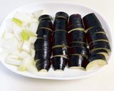 茄子と玉ねぎのつけ素麺作り方1写真