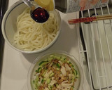 梅きゅうり納豆ささみのさっぱりうどん♪作り方5写真