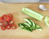 簡単美味しい、ごま油香る【パクチーサラダ作り方1写真