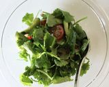 簡単美味しい、ごま油香る【パクチーサラダ作り方3写真