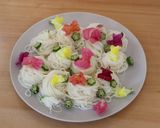 かわいい！エディブルフラワーのそうめん作り方10写真