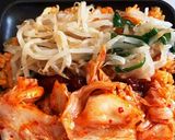 ホットサンドでビビンパ　キャンプ飯作り方4写真