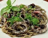 やんばる風！イカ墨パスタ作り方9写真