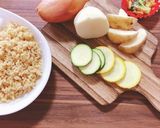 低糖質！夏野菜のダイズライスカレー作り方1写真